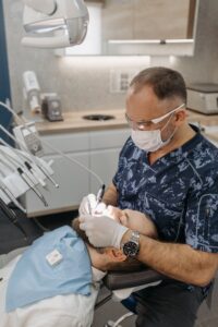 Man benefiting from IV dental sedation